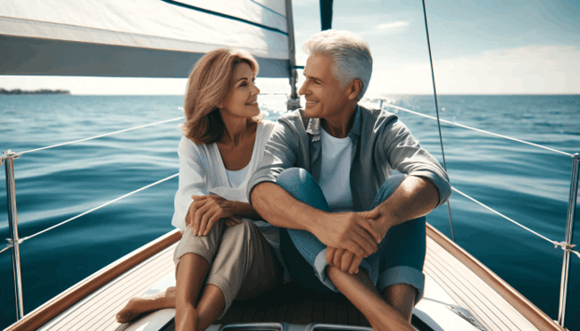 Retired-couple-on-boat